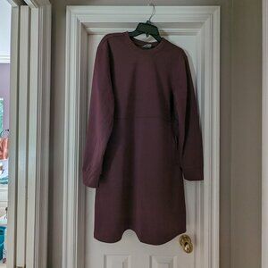 3/$23 Dark Plum Columbia Winter Weight Dress XL Perfect for leggings and boots